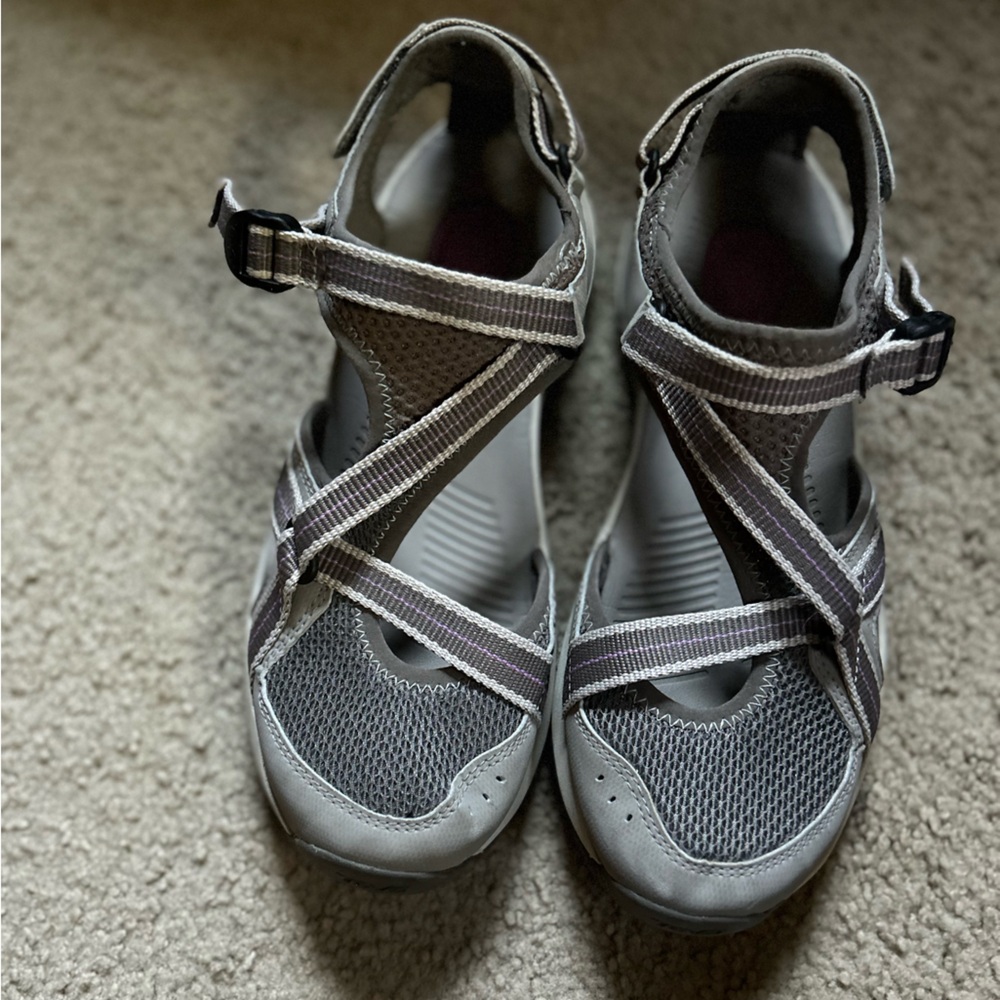 TEVA Women's Omnium Sandal Slate US Size 9 EUR 40 Slip On Hiking Comfy Gray Purp